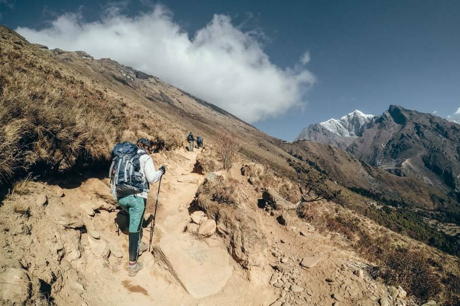 Day 5 Khumjung to Phortse Everest Base Camp route