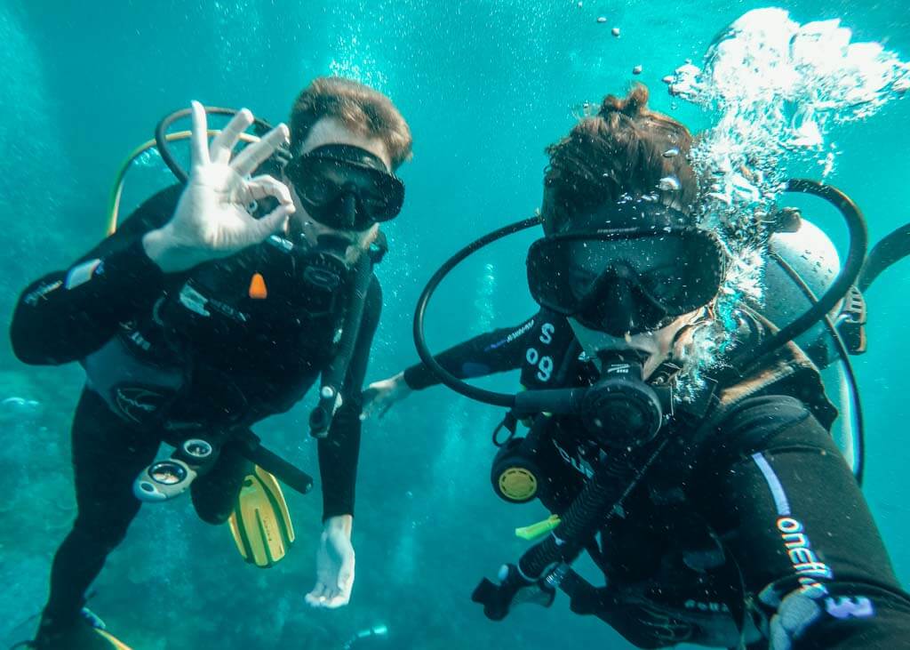 Diving in Nusa Lembongang Bali Indonesia